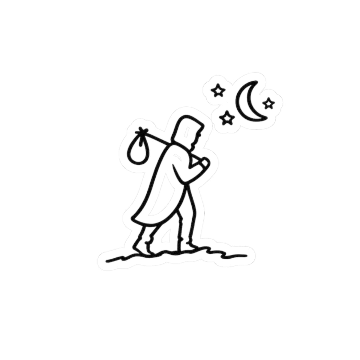 The Lone Traveler Sticker
